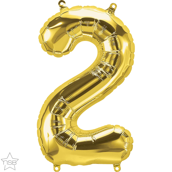 Mini Number 2 Gold